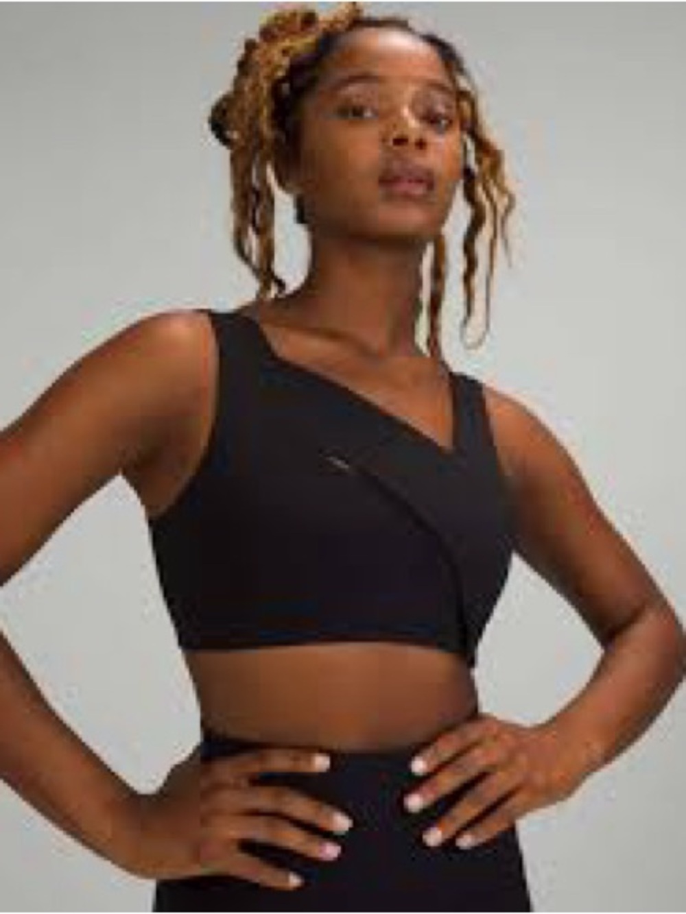 lululemon athletica Black Cross-Front Sports Bra